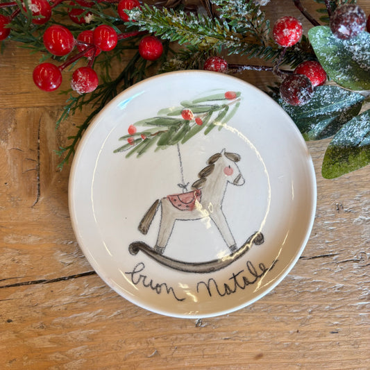 Piattino cavallino “Buon Natale”
