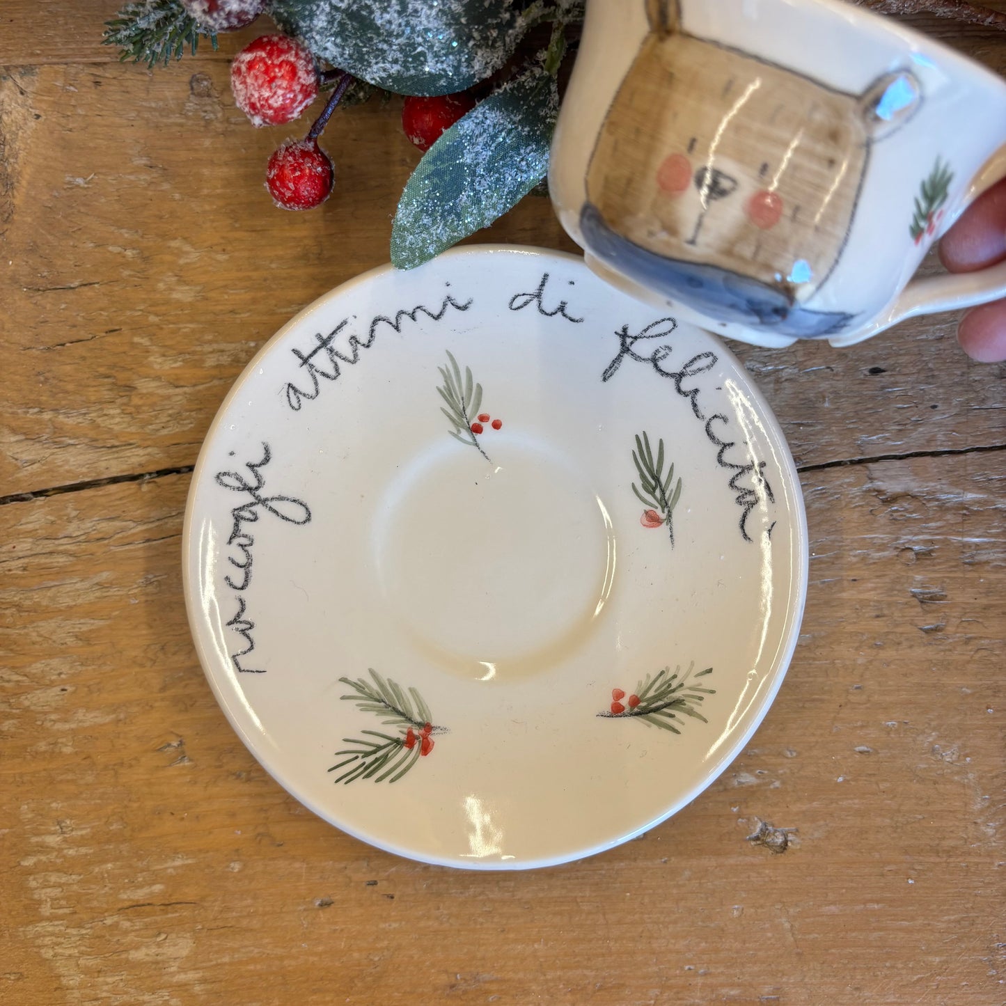 Tazzina cn piattino orsetto