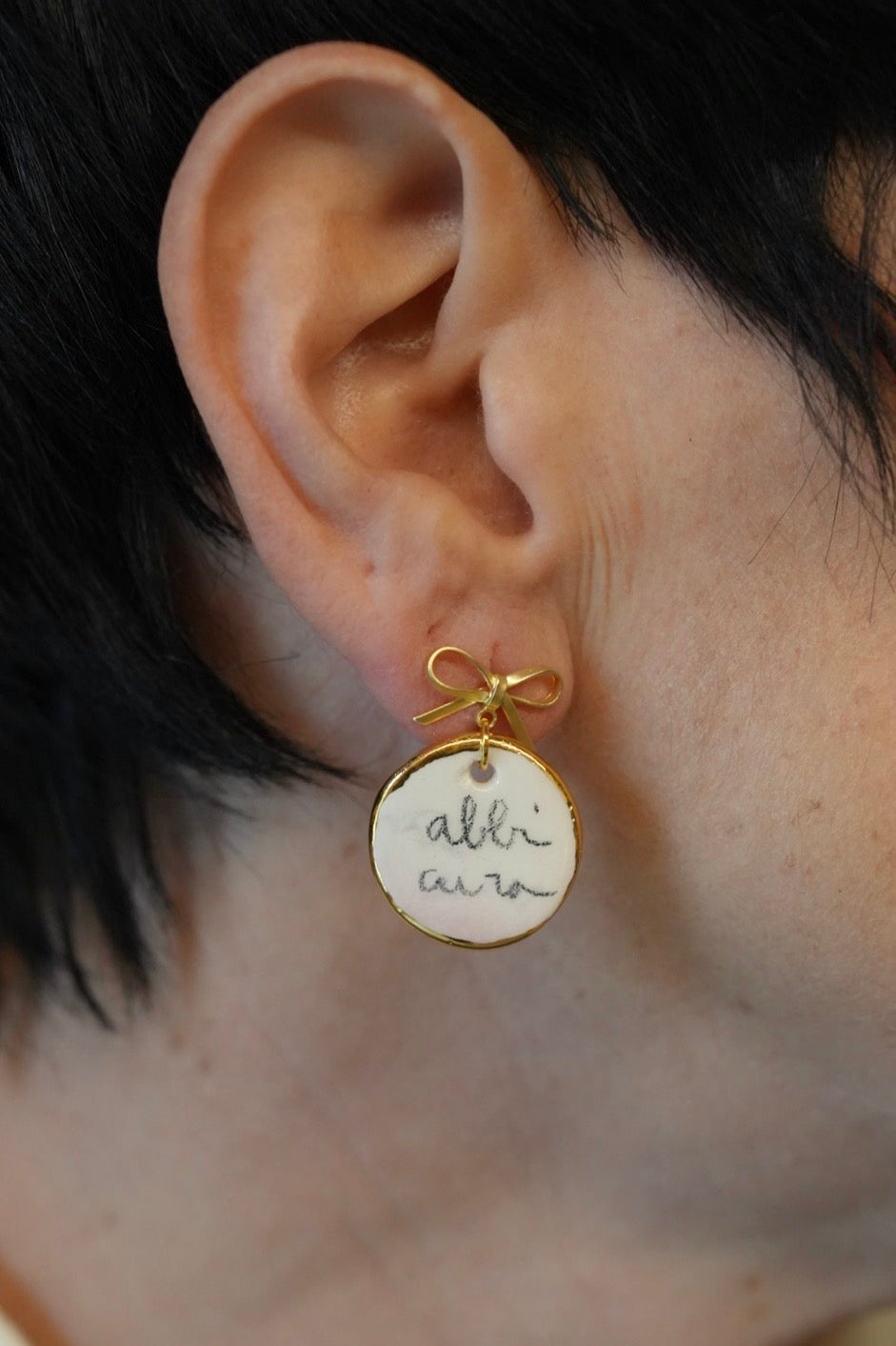 Orecchini “ abbi cura di te”