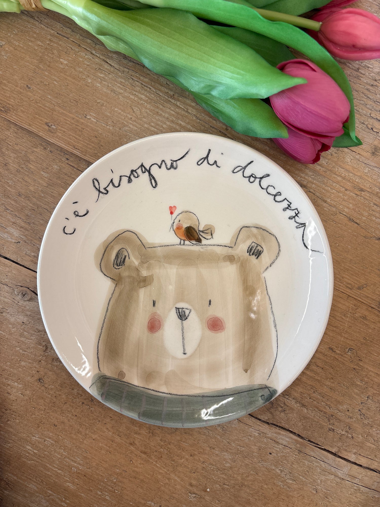 Piatti da dolce “ c’è bisogno di dolcezza”