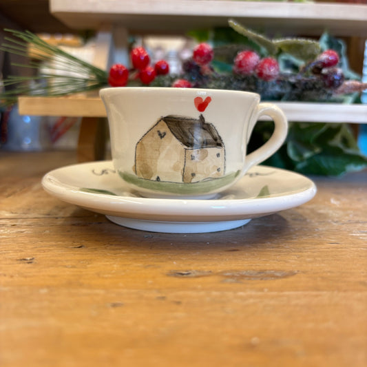 Tazzina con piattino casa