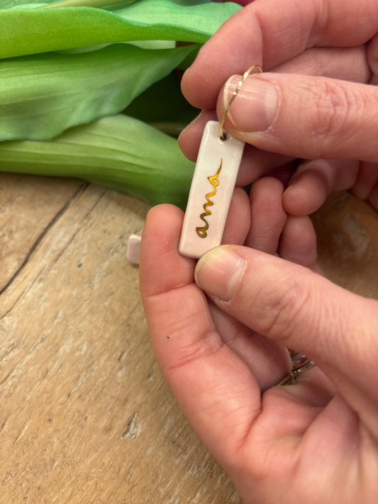 Orecchini “ ama te stessa ”