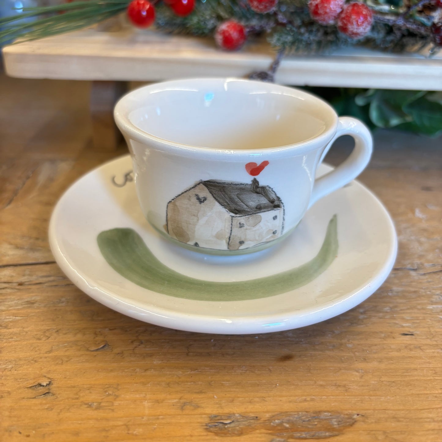 Tazzina con piattino casa