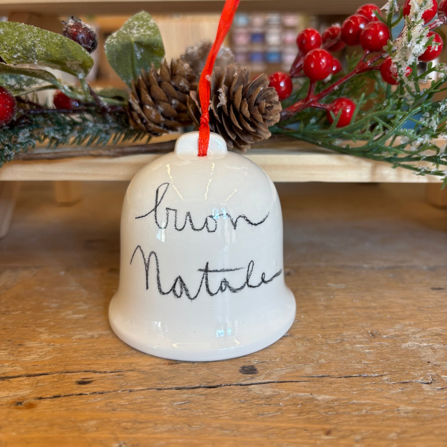 Campanella vischio “Buon Natale”