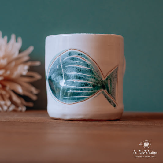 MUG PESCE VERDE ACQUA